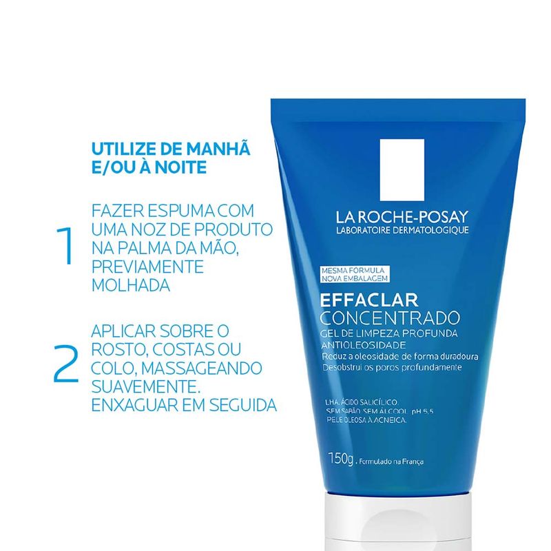 Gel de Limpeza Facial La Roche-Posay Effaclar Concentrado 150g
